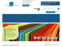 Tablet Screenshot of printedpaperproducts.co.uk